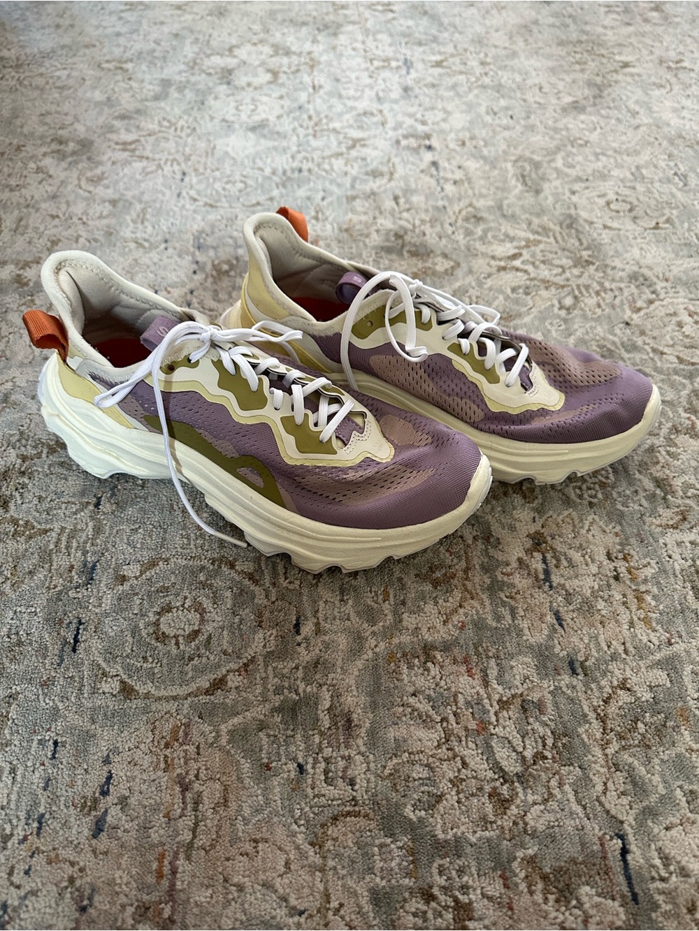 Sorel Women’s Lavender and Olive Wave Runner Sneakers